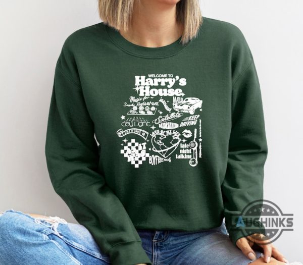 harry styles hoodie tshirt sweatshirt mens womens harrys house tracklist shirts harry lover gift for music lovers fans funny graphic tee laughinks 1