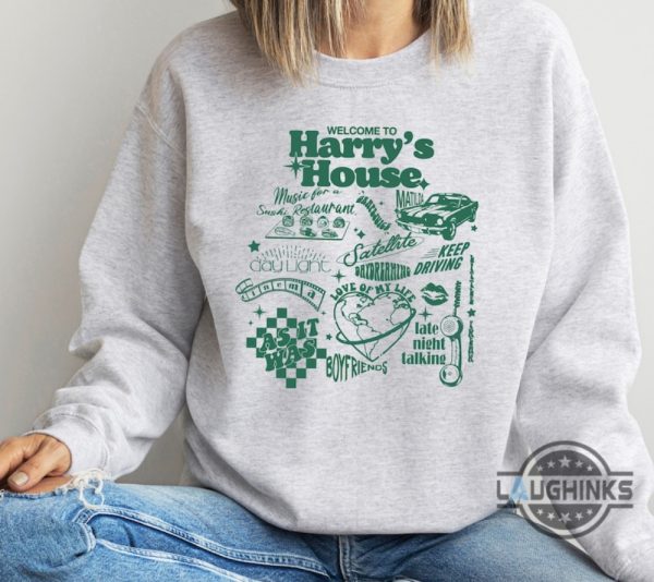 harry styles hoodie tshirt sweatshirt mens womens harrys house tracklist shirts harry lover gift for music lovers fans funny graphic tee laughinks 4