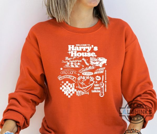 harry styles hoodie tshirt sweatshirt mens womens harrys house tracklist shirts harry lover gift for music lovers fans funny graphic tee laughinks 5