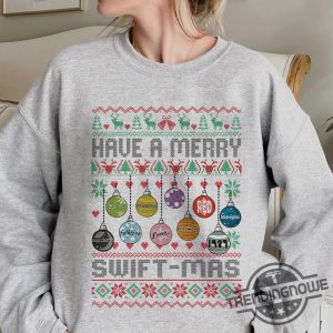 Merry Christmas Sweatshirt Have A Merry Swiftmas Sweatshirt Taylor Family Shirt Gift Ts Fan The Eras Tour Sweatshirt Taylor Switfie Tee trendingnowe 2