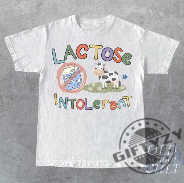 Lactose Intolerant Vintage Graphic Tshirt Retro Milk 90S Cute Hoodie Funny Shirts For Friends Sweatshirt Y2k Unisex Baggy Long Sleeve Tee 2000S Shirt Gift giftyzy 3