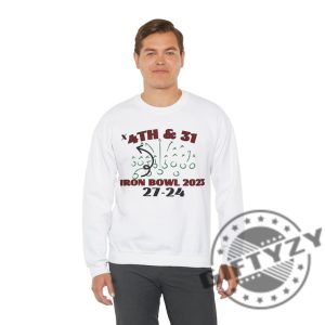 Iron Bowl Sweatshirt Alabama Football Hoodie Roll Tide Tshirt 4Th And 31 Iron Bowl Shirt giftyzy 4