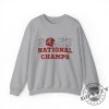 Alabama National Champions Shirt Faux Glitter Sweatshirt Alabama Crimson Tide Tshirt Alabama Sec 2023 National Championships Hoodie Nick Saban Shirt giftyzy 3