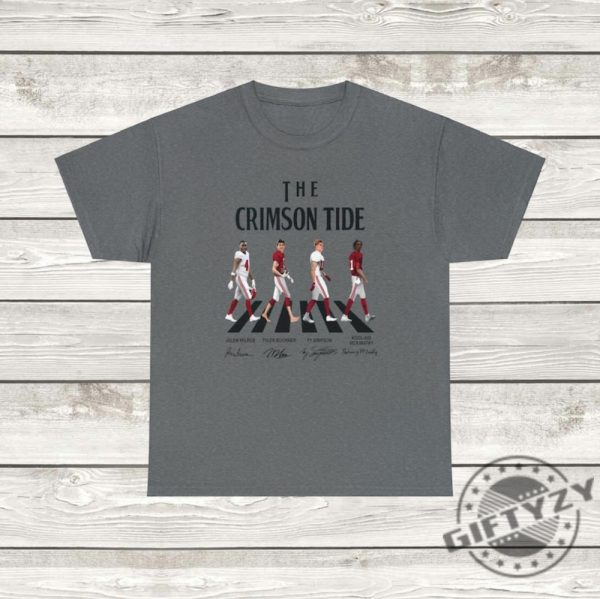 The Crimson Tide Walking Abbey Road Graphic Tshirt Alabama Football Fan Graphic Sweatshirt Bama Vintage Hoodie Sports Shirt Gift giftyzy 6