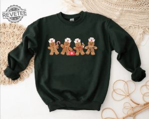 Christmas Sweatshirt Gingerbread Christmas Sweatshirt Nurse Christmas Sweatshirt Christmas Vibes Nurse Sweatshirt Gingerbread Nurse Shirt Unique revetee 1