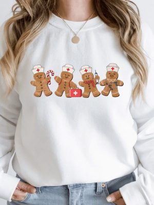 Christmas Sweatshirt Gingerbread Christmas Sweatshirt Nurse Christmas Sweatshirt Christmas Vibes Nurse Sweatshirt Gingerbread Nurse Shirt Unique revetee 2