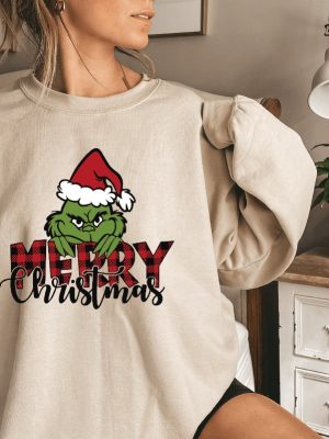 Grinch Christmas Sweatshirt Grinch Sweatshirt Christmas Sweatshirt Grinch Sweatshirt Christmas Vibe Shirt For All Merry Christmas Unique revetee 4