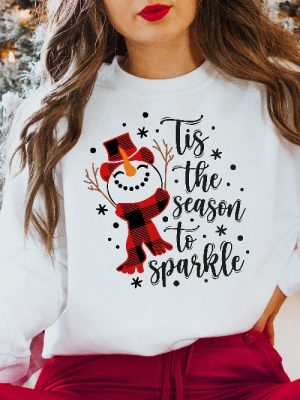 Tis The Season To Sparkle Sweatshirt Matching Family Christmas Shirts Matching Christmas 2022 Shirts Matching Xmas Tees Winter Sweatshirt Unique revetee 3