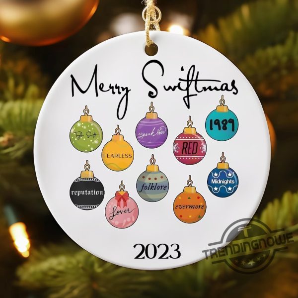Taylor Swift Merry Christmas Ornament Indie Music Christmas Ornament Electro Pop Ornament Best Friend Gift For Xmas trendingnowe 1