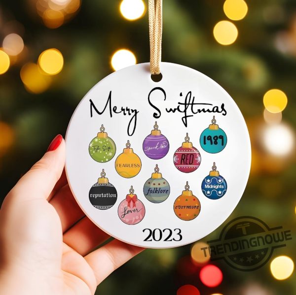 Taylor Swift Merry Christmas Ornament Indie Music Christmas Ornament Electro Pop Ornament Best Friend Gift For Xmas trendingnowe 3