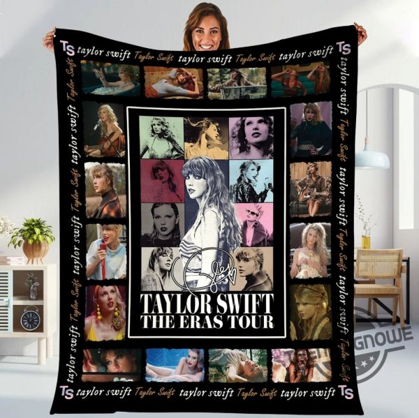 Taylor Swift Fleece Blanket Taylor 2023 Eras Tour Concert Blanket Gift For Her Christmas Gift Taylor Merch Fans Gift trendingnowe 1