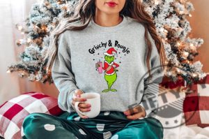 Grinchy And Bougie Shirt Christmas Grinch Sweatshirt Christmas Hoodie Christmas Woman Tshirt Merry Christmas Shirt giftyzy 3