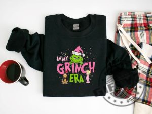 In My Grinch Era Shirt Grinch Christmas Sweatshirt Grinch Hoodie Funny Christmas Tshirt Pink Grinch Shirt giftyzy 4