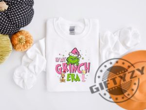 In My Grinch Era Shirt Grinch Christmas Sweatshirt Grinch Hoodie Funny Christmas Tshirt Pink Grinch Shirt giftyzy 5