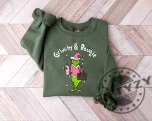 Grinch Christmas Shirt Grinch Sweatshirt Christmas Grinch Hoodie Christmas Vibes Funny Grinch Tshirt Grinchy And Bougie Shirt giftyzy 2