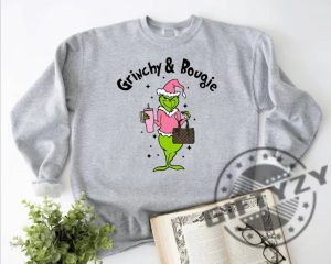 Grinch Christmas Shirt Grinch Sweatshirt Christmas Grinch Hoodie Christmas Vibes Funny Grinch Tshirt Grinchy And Bougie Shirt giftyzy 4