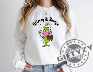 Grinch Christmas Shirt Grinch Sweatshirt Christmas Grinch Hoodie Christmas Vibes Funny Grinch Tshirt Grinchy And Bougie Shirt giftyzy 5