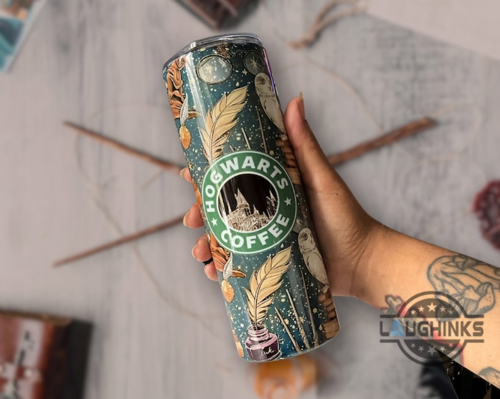 Harry Potter Stanley Tumbler Hp Witch Wizard Muggles Hogwarts Magic Wands  Owls Patterns Stainless Steel 40Oz Travel Cups With Handle 40 Oz - Laughinks