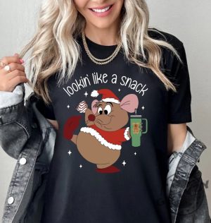 Disney Christmas Gus Gus Looking Like A Snack Shirt Disneyland Christmas Family Sweatshirt Disney Xmas Kid Tshirt Christmas Family Match Shirt giftyzy 6