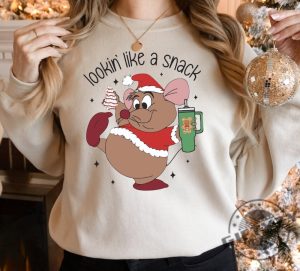 Disney Christmas Gus Gus Looking Like A Snack Shirt Disneyland Christmas Family Sweatshirt Disney Xmas Kid Tshirt Christmas Family Match Shirt giftyzy 8