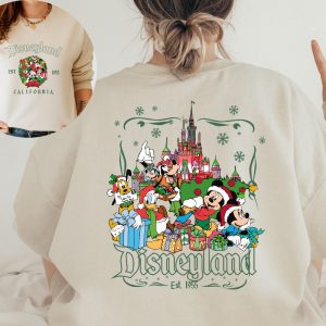 Disneyland Mickey And Friends Christmas Sweatshirt Disney Christmas Hoodie Christmas Family Sweater Disneyland Christmas Crewneck Unique revetee 4