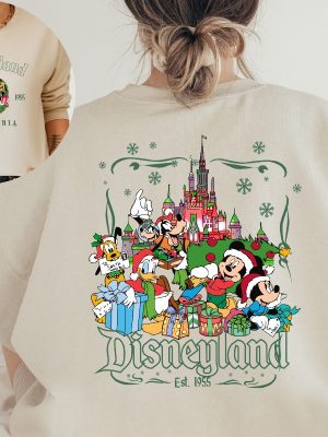 Disneyland Mickey And Friends Christmas Sweatshirt Disney Christmas Hoodie Christmas Family Sweater Disneyland Christmas Crewneck Unique revetee 4