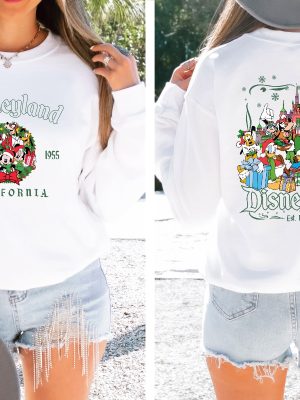 Disneyland Mickey And Friends Christmas Sweatshirt Disney Christmas Hoodie Christmas Family Sweater Disneyland Christmas Crewneck Unique revetee 5