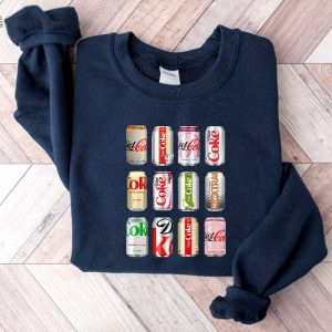 Diet Coke Sweatshirt Christmas Diet Coke Sampler Gift For Diet Coke Lover Diet Coke Bottles Trendy Funny Sweatshirt For Christmas Unique revetee 6