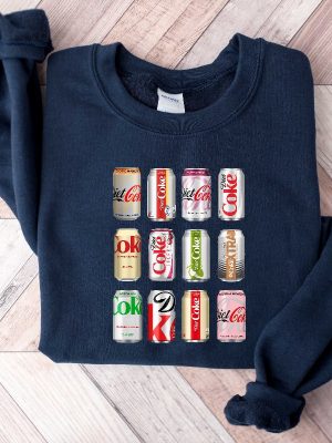 Diet Coke Sweatshirt Christmas Diet Coke Sampler Gift For Diet Coke Lover Diet Coke Bottles Trendy Funny Sweatshirt For Christmas Unique revetee 6