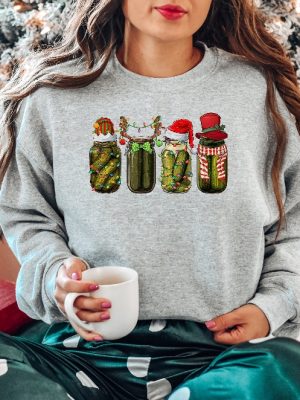 Christmas Pickle Sweatshirt Vintage Pickle Sweater Canning Season Sweatshirt Holiday Sweater Pickle Lover Gift Christmas Sweatshirt Unique revetee 4