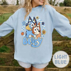 Vintage Bluey And Bingo Sweatshirt Bluey Family Shirt For Him Sweatshirt Bluey Dog Cute Sweatshirt Gift Funny Christmas Sweatshirt Unique revetee 5