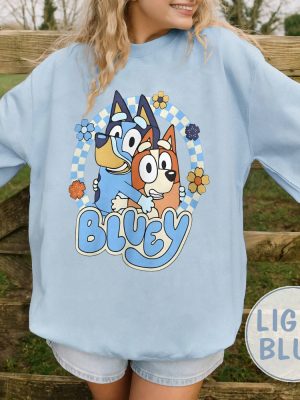 Vintage Bluey And Bingo Sweatshirt Bluey Family Shirt For Him Sweatshirt Bluey Dog Cute Sweatshirt Gift Funny Christmas Sweatshirt Unique revetee 5