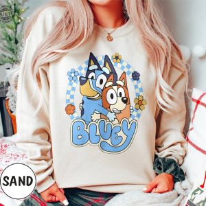Vintage Bluey And Bingo Sweatshirt Bluey Family Shirt For Him Sweatshirt Bluey Dog Cute Sweatshirt Gift Funny Christmas Sweatshirt Unique revetee 7