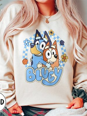 Vintage Bluey And Bingo Sweatshirt Bluey Family Shirt For Him Sweatshirt Bluey Dog Cute Sweatshirt Gift Funny Christmas Sweatshirt Unique revetee 7