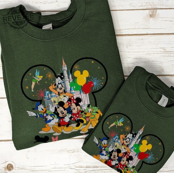 2024 Disney Trip Sweatshirt Adults Kids Disneyland Disneyworld Trip Sweatshirt Disney Sweatshirt Minnie Mickey Matching Sweatshirt Unique revetee 1