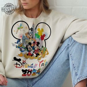 2024 Disney Trip Sweatshirt Adults Kids Disneyland Disneyworld Trip Sweatshirt Disney Sweatshirt Minnie Mickey Matching Sweatshirt Unique revetee 5