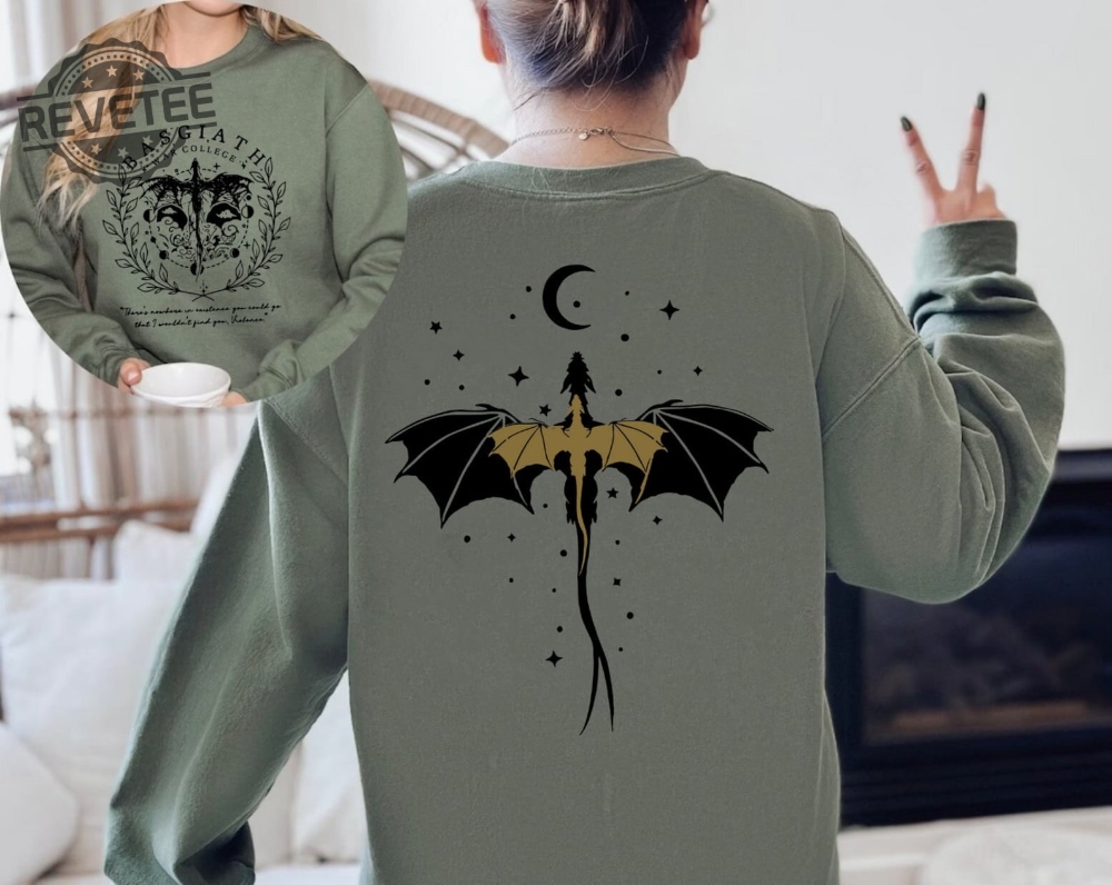 Basgiath War College Double Sided Sweatshirt Fourth Wing Riders  Fly Or Die Design Violet Sorrengail Bookish Hoodie Unique