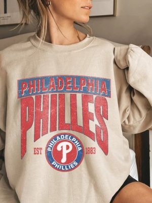 Vintage Philadelphia Baseball Shirt Philadelphia Hoodie Philly Baseball Sweatshirt Hoodie Baseball Fan Shirt Philadelphia Game Day Unique revetee 3