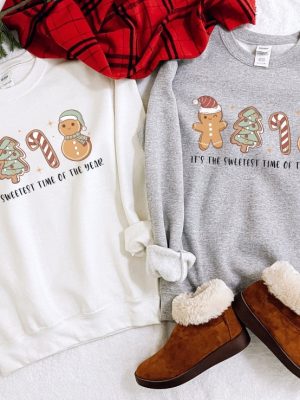 Christmas Gingerbread Cookie Sweatshirt Gingerbread Lover Gift Xmas Shirt Christmas Matching Sweatshirt Christmas Holiday Gift Unique revetee 3