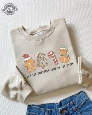 Christmas Gingerbread Cookie Sweatshirt Gingerbread Lover Gift Xmas Shirt Christmas Matching Sweatshirt Christmas Holiday Gift Unique revetee 6