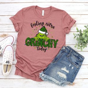 Feeling Extra Grinchy Today Christmas Sweatshirt Funny Grinch Shirt Grinch Sweatshirt Grinchmas Sweatshirt Christmas Tee Christmas Gift Unique revetee 4