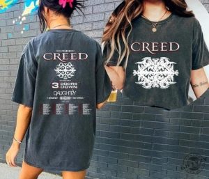 Creed 2024 Tour Summer Of 99 Tour Shirt Creed Band Fan Sweatshirt Creed Band Tshirt Creed 2024 Concert Hoodie Summer Of 99 Concert Shirt giftyzy 2