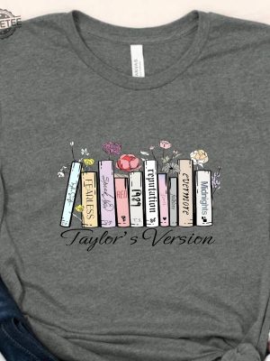 Taylors Music Albums As Books T Shirt Fun Music Lover Gift Shirt For 2023 Swiftie Concert Tour Merch Tee For Fans The Eras Tour Shirt Unique revetee 3