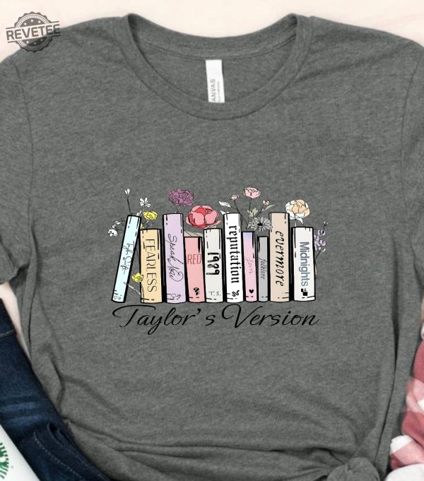 Taylors Music Albums As Books T Shirt Fun Music Lover Gift Shirt For 2023 Swiftie Concert Tour Merch Tee For Fans The Eras Tour Shirt Unique revetee 3