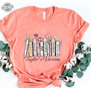 Taylors Music Albums As Books T Shirt Fun Music Lover Gift Shirt For 2023 Swiftie Concert Tour Merch Tee For Fans The Eras Tour Shirt Unique revetee 4