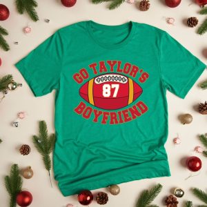 Go Taylors Boyfriend Sweatshirt Travis Kelce Sweatshirt Game Day Sweater Funny Football Sweatshirt Football Fan Gift Shirt Unique revetee 3