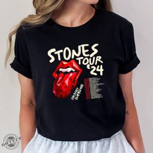 The Rolling Stones Hackney Diamonds Tour 2024 Schedule List Tshirt Rolling Stones 2024 Hackney Diamonds Tour Sweatshirt Rolling Stones Hoodie Trndy Shirt giftyzy 2