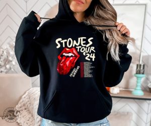 The Rolling Stones Hackney Diamonds Tour 2024 Schedule List Tshirt Rolling Stones 2024 Hackney Diamonds Tour Sweatshirt Rolling Stones Hoodie Trndy Shirt giftyzy 3