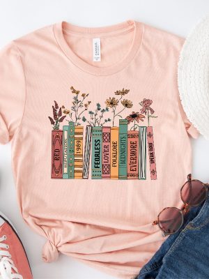 Albums As Books Shirt Trendy Aesthetic For Book Lovers Crewneck Shirt Folk Music Shirt Country Music Shirt Rack Music Shirt Book Lover Unique revetee 8