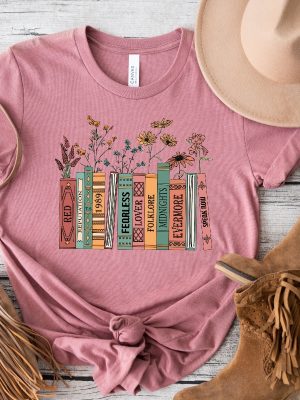 Albums As Books Shirt Trendy Aesthetic For Book Lovers Crewneck Shirt Folk Music Shirt Country Music Shirt Rack Music Shirt Book Lover Unique revetee 9